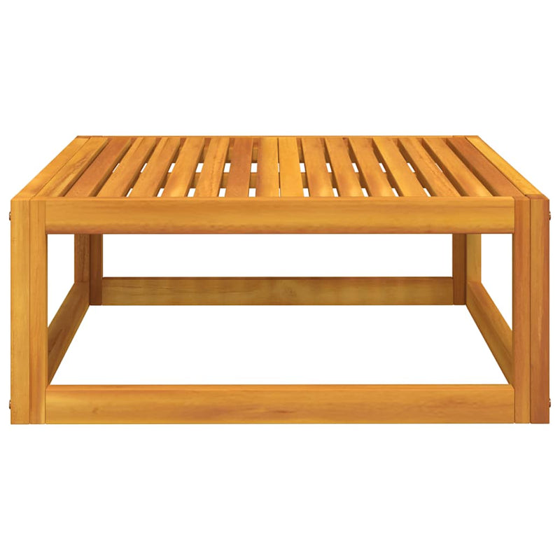vidaXL tömör akácfa dohányzóasztal 68 x 68 x 29 cm