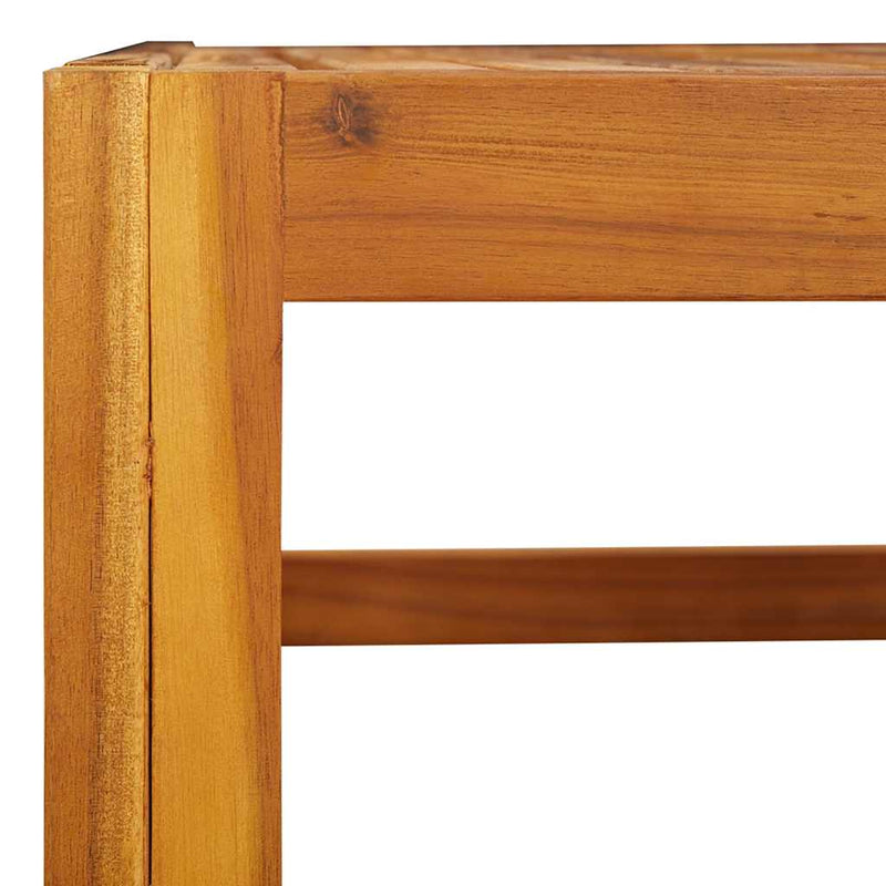vidaXL tömör akácfa dohányzóasztal 68 x 68 x 29 cm