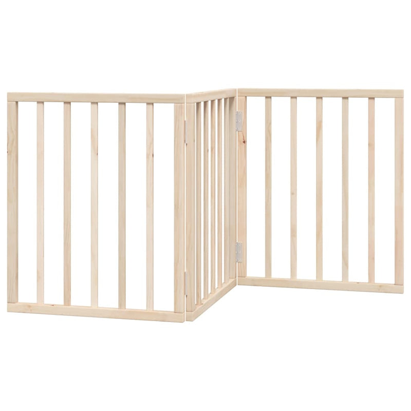 vidaXL összecsukható kutyakapu 3 panelből, 150 cm, nyárfa