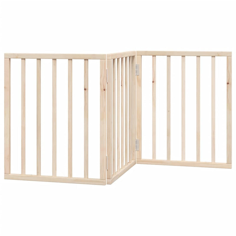 vidaXL összecsukható kutyakapu 3 panelből, 150 cm, nyárfa