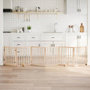 vidaXL összecsukható ajtós kutyakapu 6 panellel, 300 cm, nyárfa