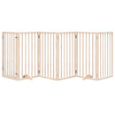 vidaXL összecsukható ajtós kutyakapu 6 panellel, 300 cm, nyárfa