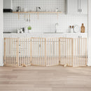 vidaXL összecsukható ajtós kutyakapu 6 panellel, 300 cm, nyárfa