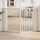 vidaXL összecsukható kutyakapu 2 panellel, nyárfa, 160 cm