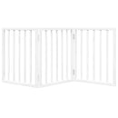 vidaXL fehér nyárfa 3 paneles összecsukható kutyakapu 150 cm