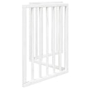 vidaXL fehér nyárfa 3 paneles összecsukható kutyakapu 150 cm