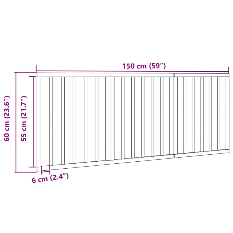 vidaXL fehér nyárfa 3 paneles összecsukható kutyakapu 150 cm