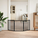 vidaXL fekete nyárfa 3 paneles összecsukható kutyakapu 150 cm
