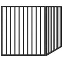 vidaXL fekete, összecsukható, 2 paneles nyárfa kutyakapu 160 cm