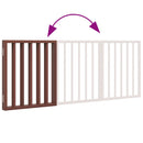 vidaXL barna nyárfa 3 paneles összecsukható kutyakapu 150 cm