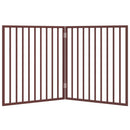 vidaXL barna nyárfa 2 paneles összecsukható kutyakapu 160 cm