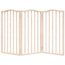 vidaXL nyárfa 3 paneles összecsukható kutyakapu 150 cm