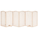 vidaXL összecsukható ajtós kutyakapu 6 panellel, 300 cm, nyárfa