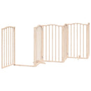 vidaXL összecsukható ajtós kutyakapu 6 panellel, 300 cm, nyárfa