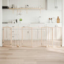 vidaXL összecsukható ajtós kutyakapu 6 panellel, 300 cm, nyárfa