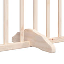 vidaXL nyárfa 4 paneles összecsukható kutyakapu ajtóval 320 cm