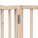 vidaXL nyárfa 4 paneles összecsukható kutyakapu ajtóval 320 cm