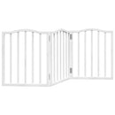 vidaXL fehér nyárfa 3 paneles összecsukható kutyakapu 150 cm
