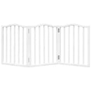 vidaXL fehér nyárfa 3 paneles összecsukható kutyakapu 150 cm