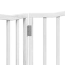 vidaXL fehér nyárfa 2 paneles összecsukható kutyakapu 160 cm