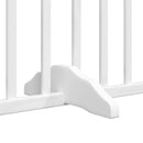 vidaXL fehér nyárfa 4 paneles összecsukható kutyakapu ajtóval 320 cm