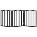 vidaXL fekete nyárfa 3 paneles összecsukható kutyakapu 150 cm