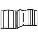 vidaXL fekete nyárfa 3 paneles összecsukható kutyakapu 150 cm