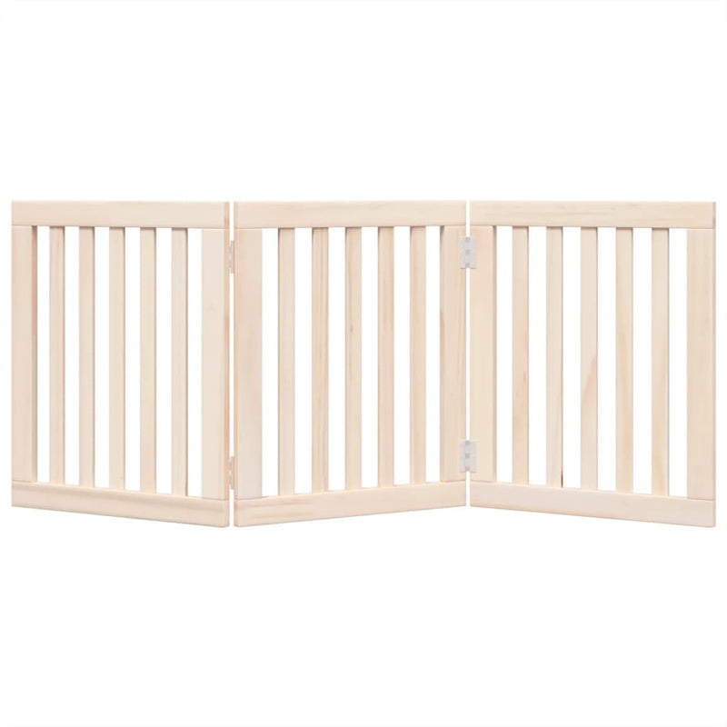 vidaXL összecsukható kutyakapu 3 panelből, 150 cm, nyárfa