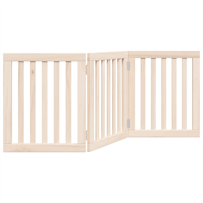 vidaXL összecsukható kutyakapu 3 panelből, 150 cm, nyárfa
