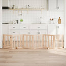 vidaXL összecsukható ajtós kutyakapu 6 panellel, 300 cm, nyárfa