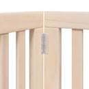 vidaXL összecsukható ajtós kutyakapu 6 panellel, 300 cm, nyárfa