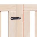 vidaXL összecsukható ajtós kutyakapu 6 panellel, 300 cm, nyárfa