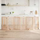 vidaXL összecsukható ajtós kutyakapu 6 panellel, 300 cm, nyárfa