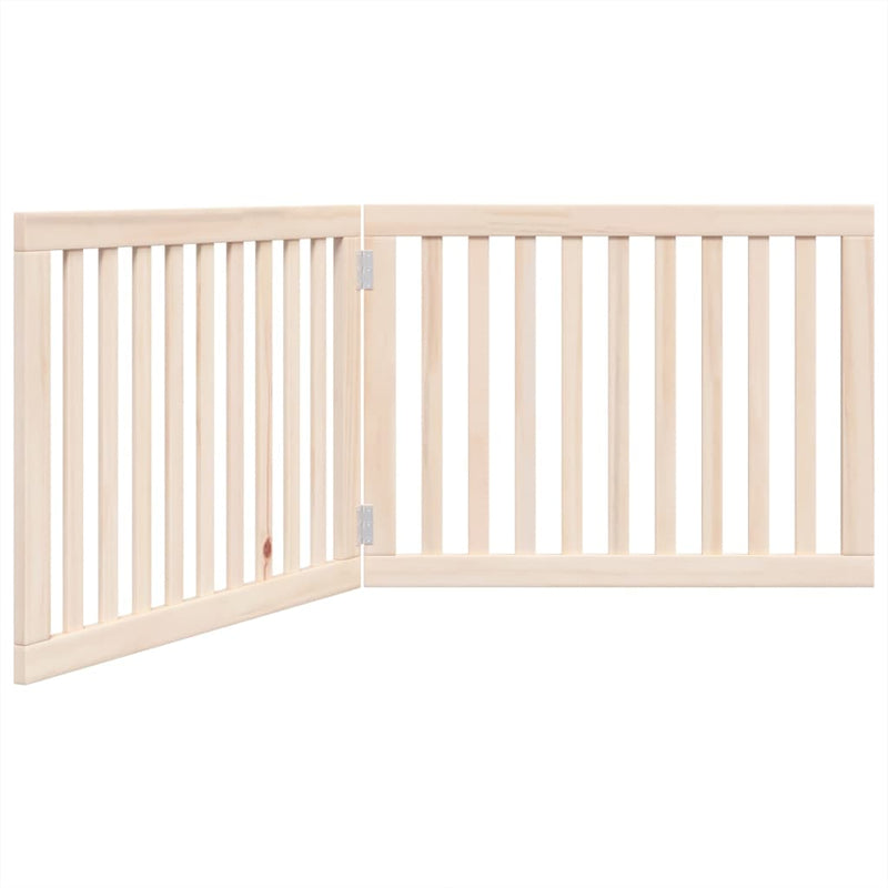 vidaXL összecsukható kutyakapu 2 panellel, nyárfa, 160 cm