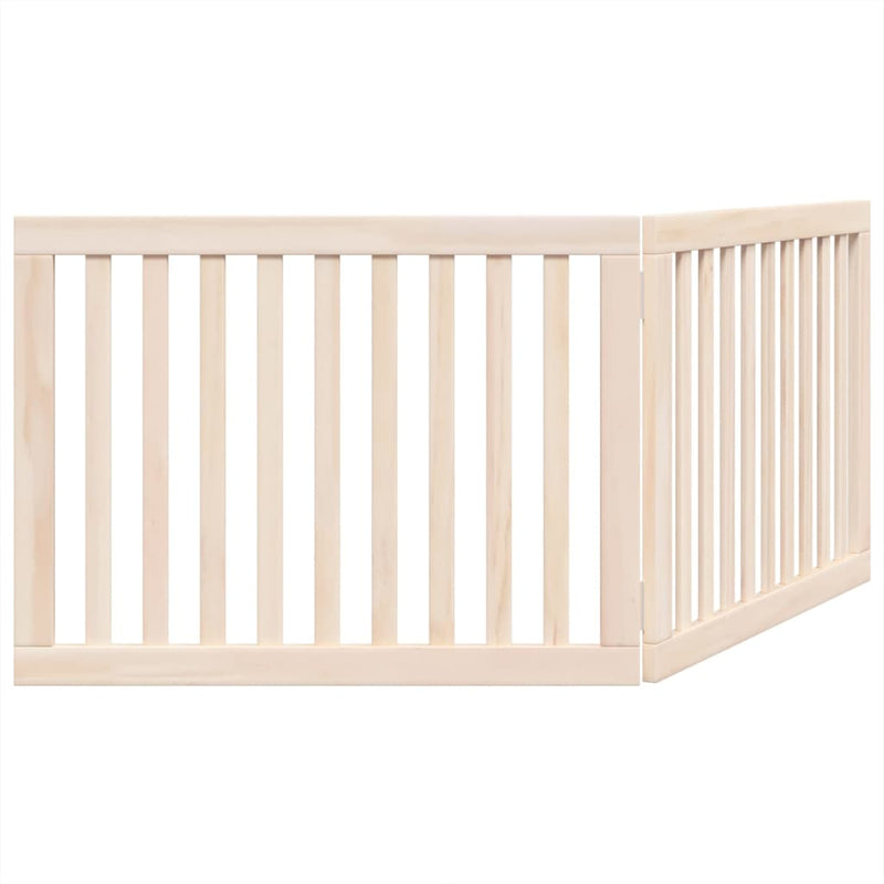 vidaXL összecsukható kutyakapu 2 panellel, nyárfa, 160 cm