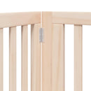 vidaXL nyárfa kutyakapu összecsukható ajtóval, 4 panellel, 320 cm