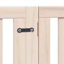 vidaXL nyárfa kutyakapu összecsukható ajtóval, 4 panellel, 320 cm