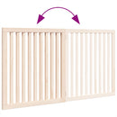 vidaXL nyárfa 2 paneles összecsukható kutyakapu 160 cm