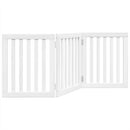 vidaXL fehér nyárfa 3 paneles összecsukható kutyakapu 150 cm