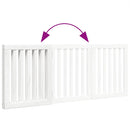 vidaXL fehér nyárfa 3 paneles összecsukható kutyakapu 150 cm