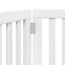 vidaXL fehér nyárfa 3 paneles összecsukható kutyakapu 150 cm