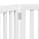 vidaXL fehér nyárfa 3 paneles összecsukható kutyakapu 150 cm