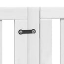 vidaXL fehér nyárfa 6 paneles összecsukható kutyakapu ajtóval 300 cm