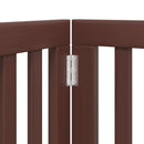 vidaXL barna nyárfa 6 paneles összecsukható kutyakapu ajtóval 300 cm