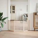 vidaXL tömör fenyőfa 3 paneles összecsukható kutyakapu 150 cm