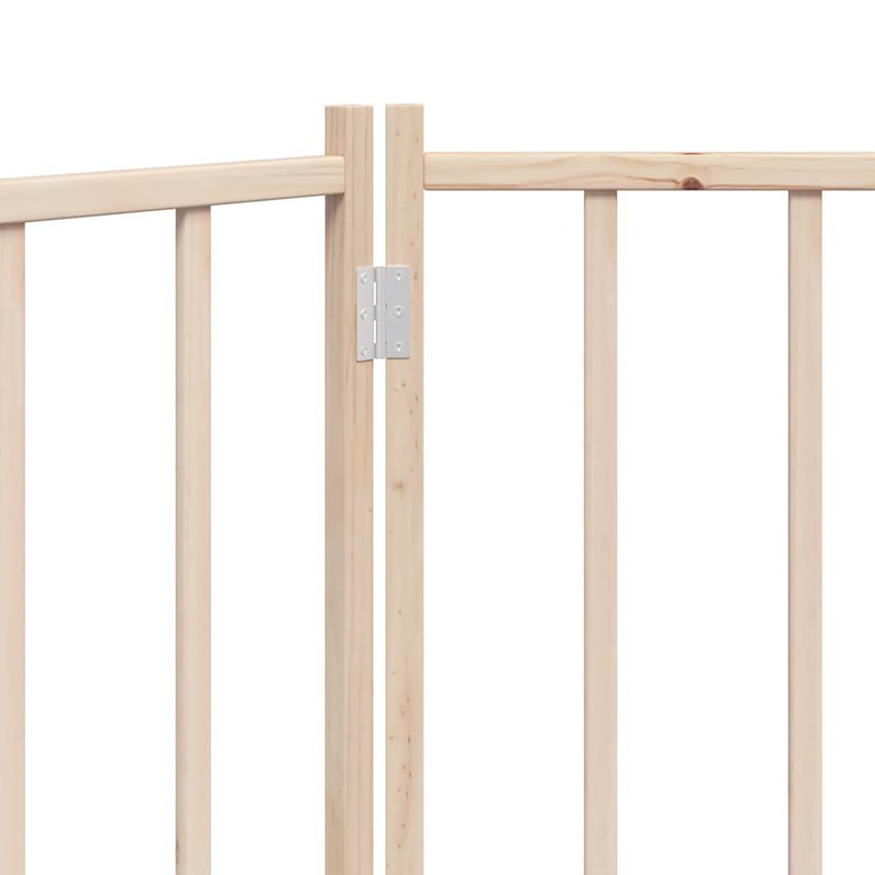 vidaXL tömör fenyőfa 2 paneles összecsukható kutyakapu 160 cm