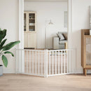 vidaXL fehér tömör fenyőfa 2 paneles összecsukható kutyakapu 160 cm