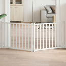 vidaXL fehér tömör fenyőfa 2 paneles összecsukható kutyakapu 160 cm