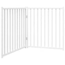 vidaXL fehér tömör fenyőfa 2 paneles összecsukható kutyakapu 160 cm