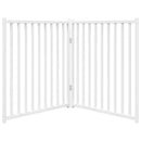 vidaXL fehér tömör fenyőfa 2 paneles összecsukható kutyakapu 160 cm